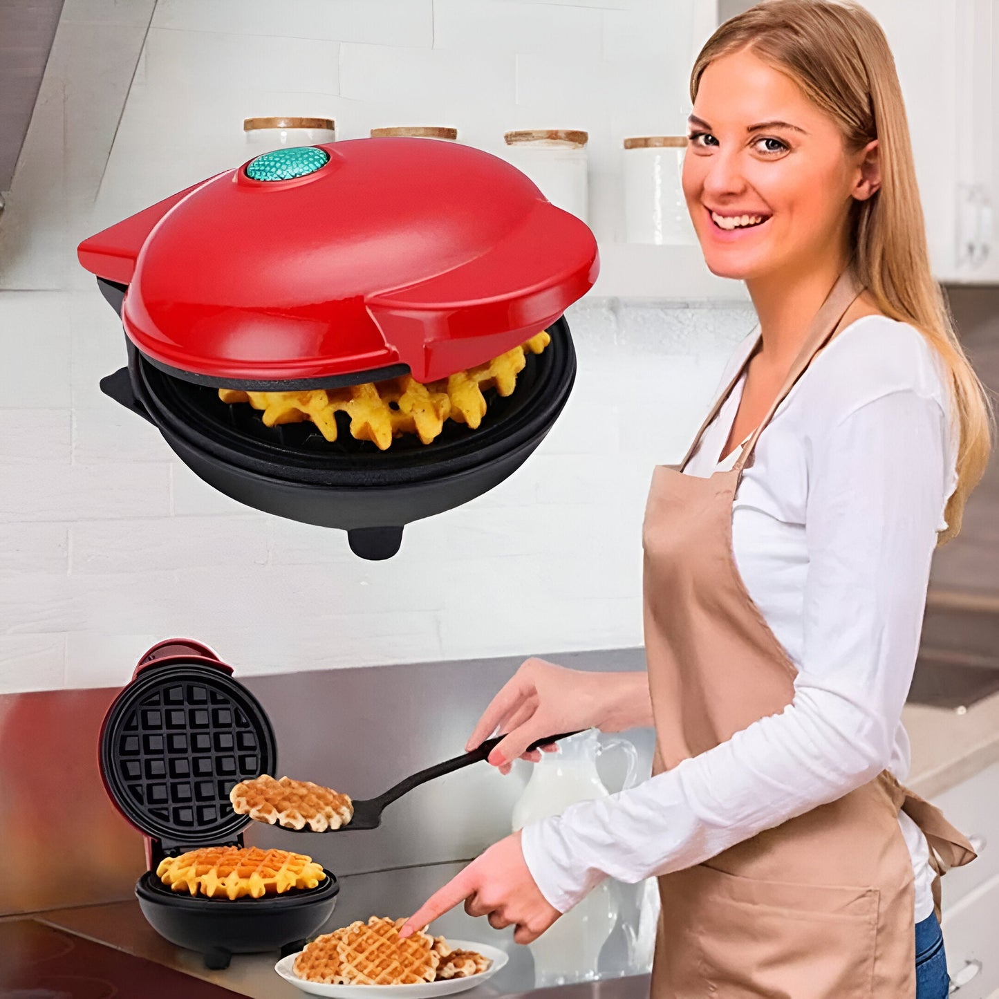 Mini Waflera Eléctrica🥞🤩