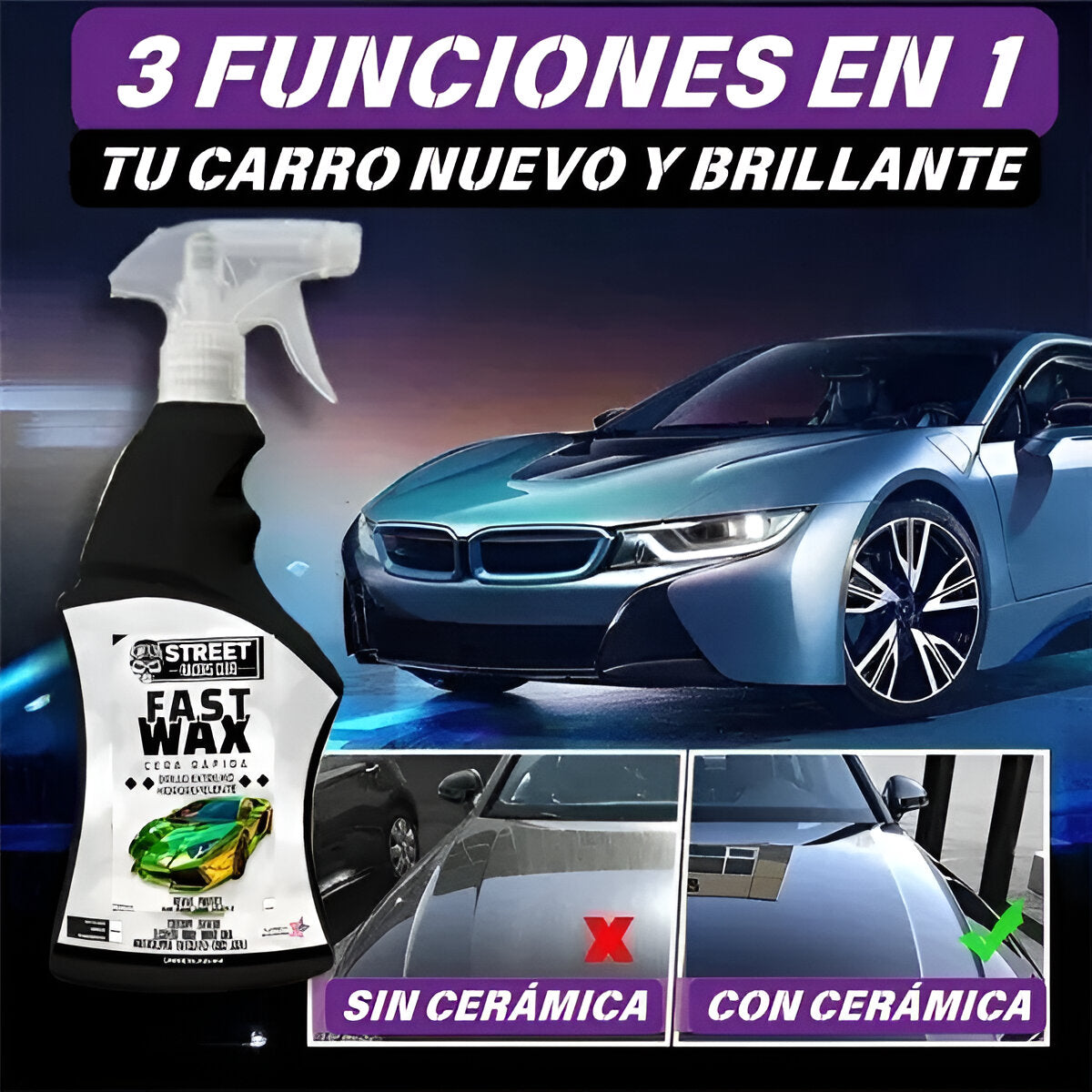Porcelanizador Cera para Autos + Restaurador de Faros de REGALO 🎁✅💥