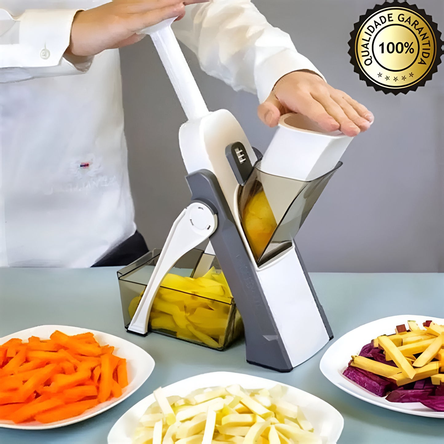 Cortador y Rallador Multifuncional (Frutas y Verduras)🥒🍊