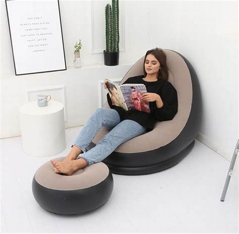 SOFA INFLABLE CON REPOSA PIES 🔝✅😍🛋️