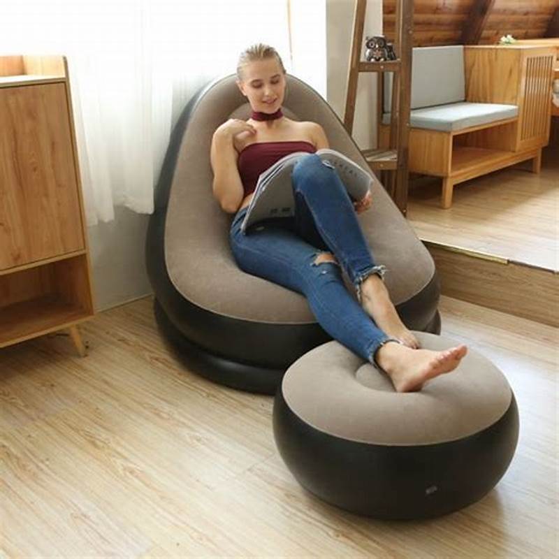 SOFA INFLABLE CON REPOSA PIES 🔝✅😍🛋️