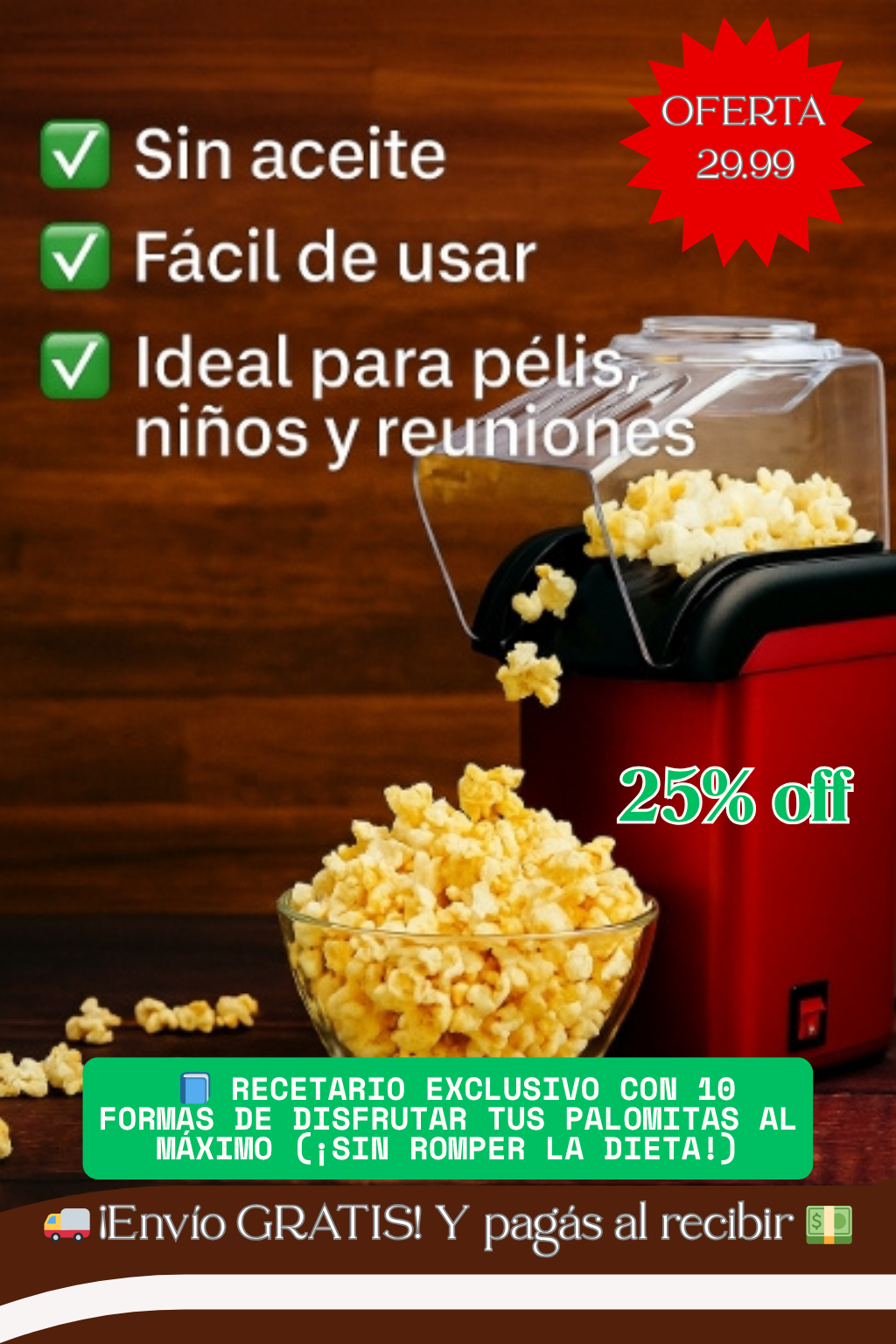Máquina de Palomitas de Maiz, Canguilera 🍿