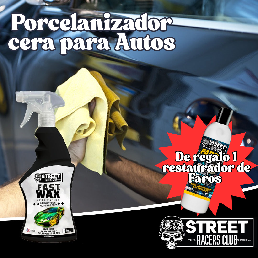 Porcelanizador Cera para Autos + Restaurador de Faros de REGALO 🎁✅💥