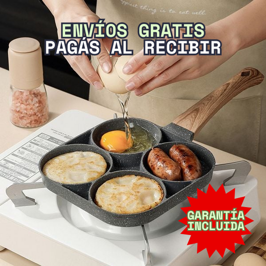 SARTÉN ANTIADHERENTE 4 EN 1 🍳☑️