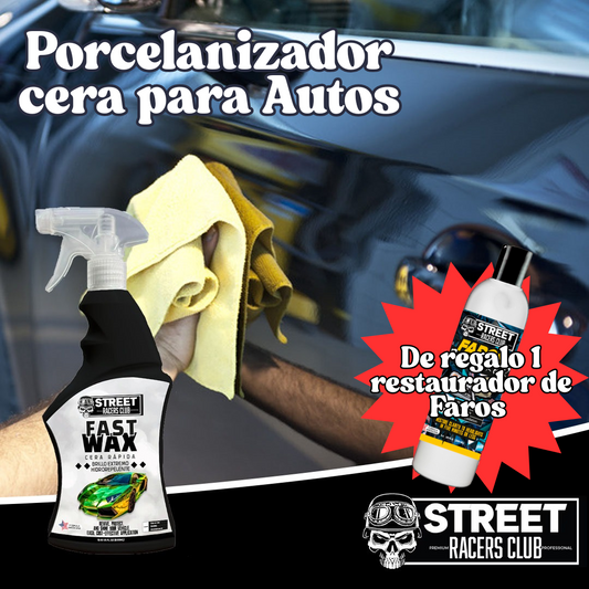 Porcelanizador Cera para Autos + Restaurador de Faros de REGALO 🎁✅💥